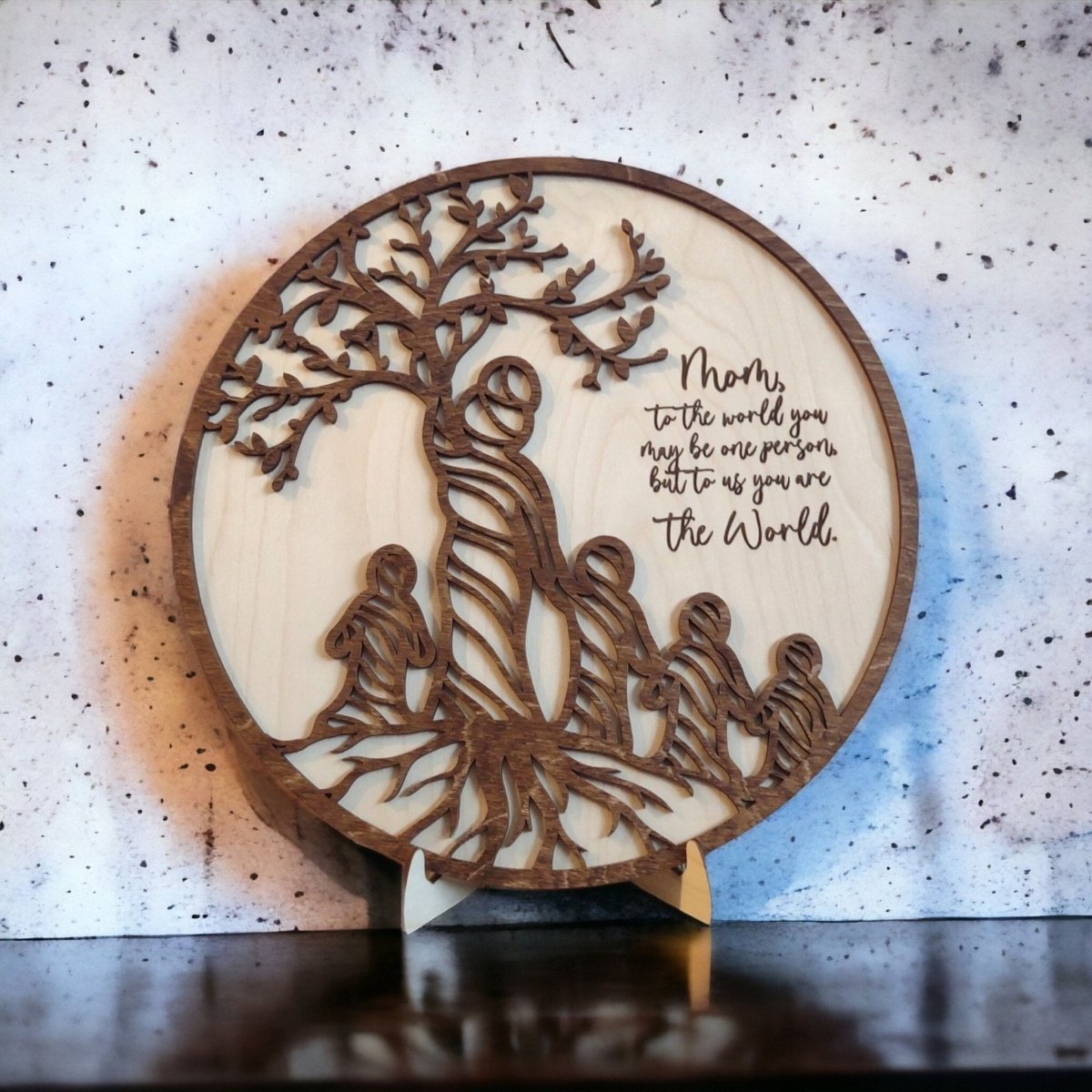 Cute Christmas gift for mom, Personalized Family Tree Sign with kids, memorable keepsake idea, tree of life decor for Grandma, grandkids