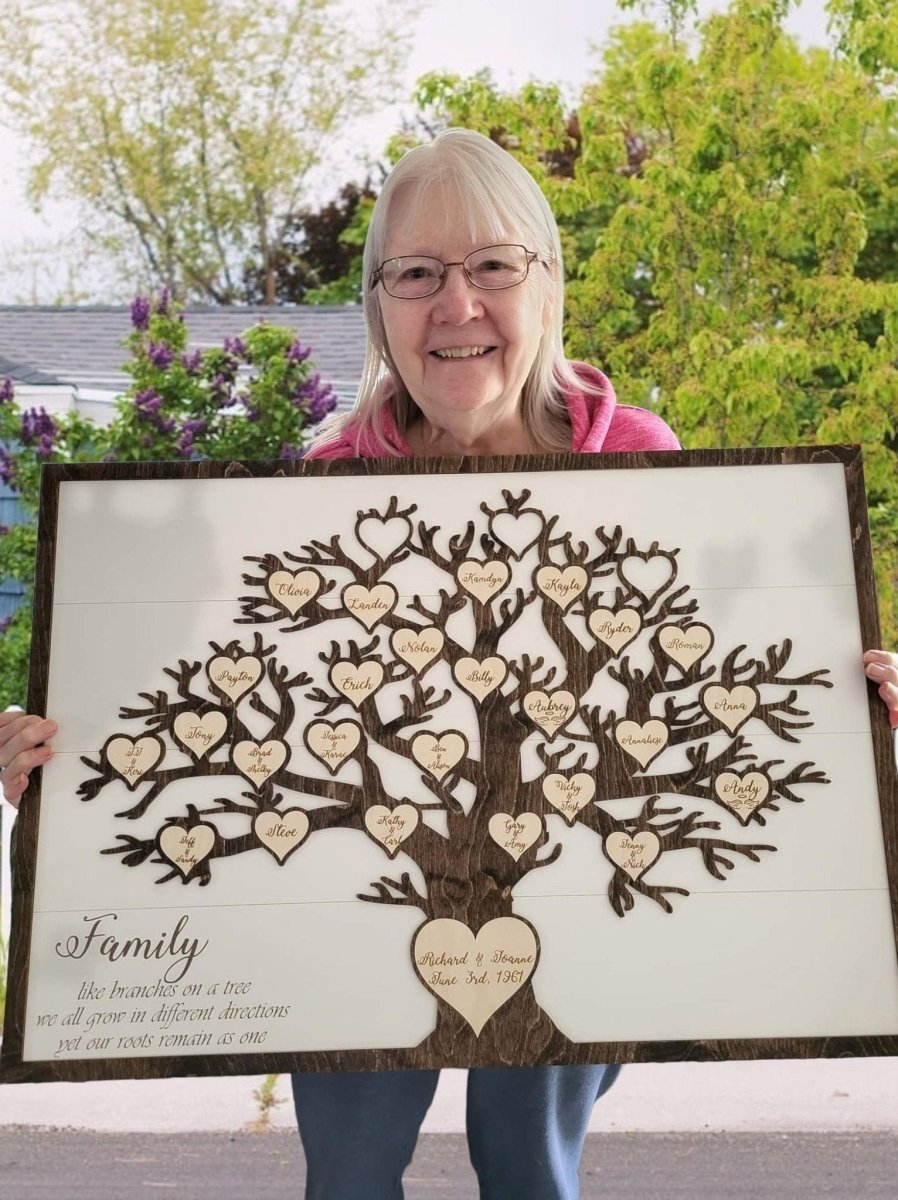 Framed Family Tree Sign