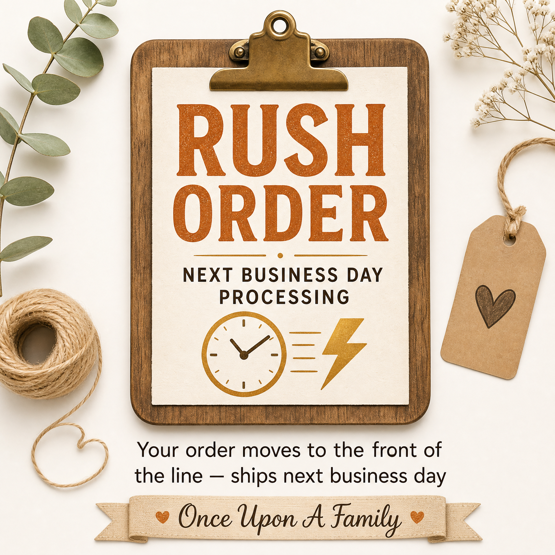 Rush Order Upgrade — Next Business Day Processing