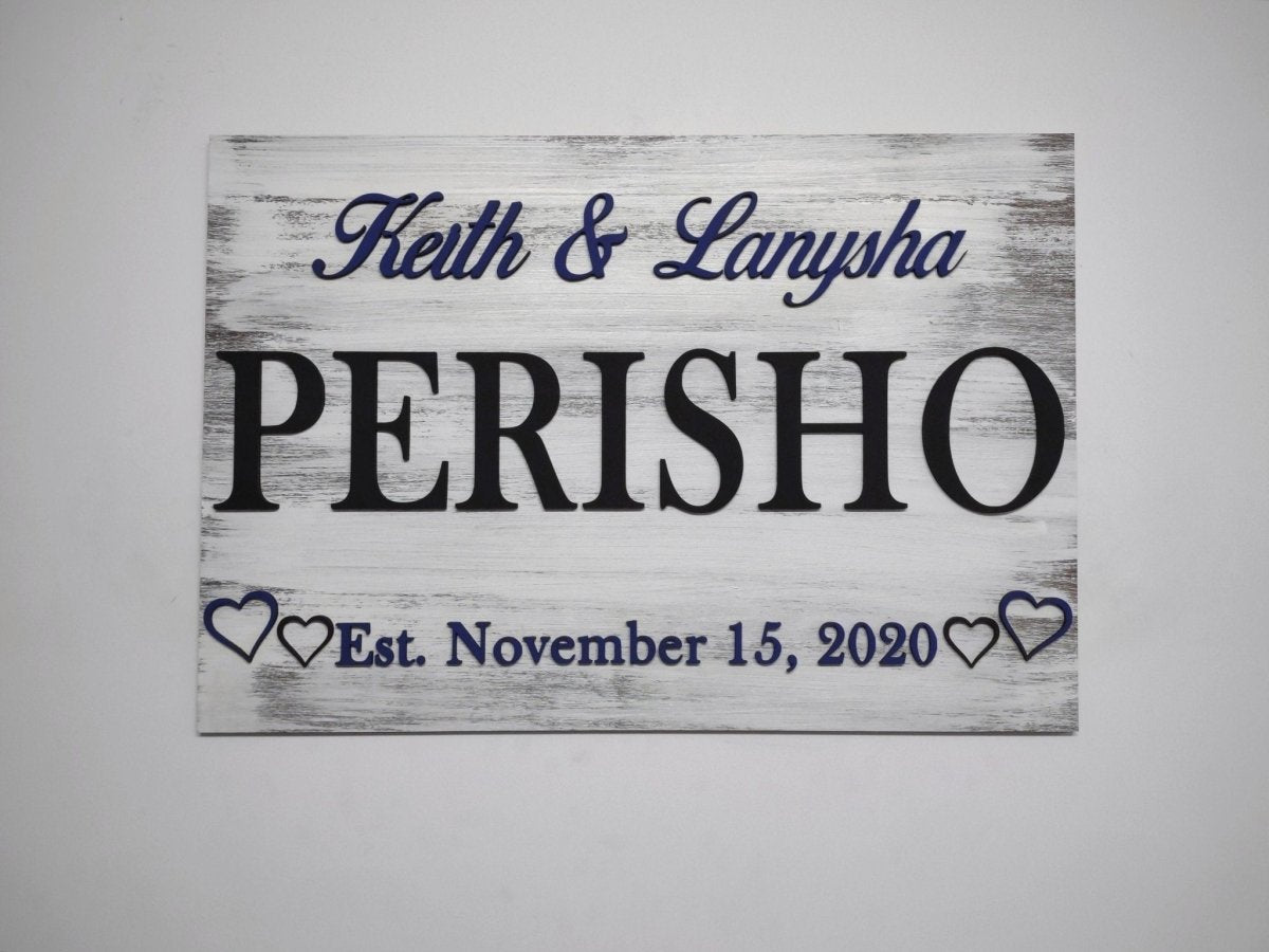 Wedding Gift Last Name Sign, Housewarming, wedding gift, anniversary gift, bridal shower decor, family name sign, Couple sign, rustic